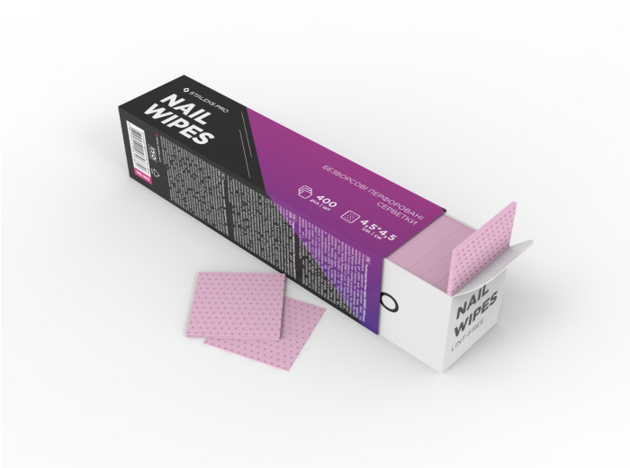 Staleks Lint-Free Nail Wipes Roze 400 pcs Expert