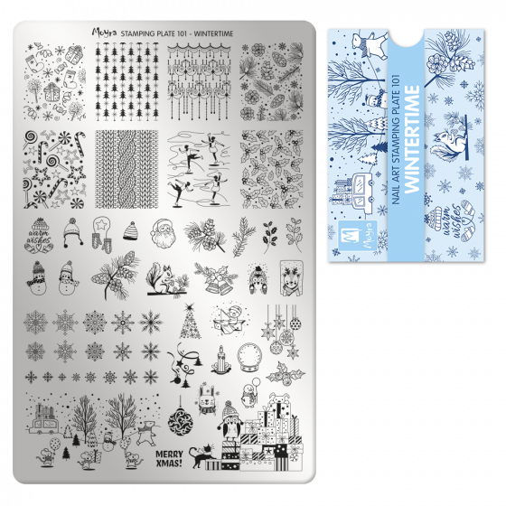Moyra Stamping Plate 101 Winter Time