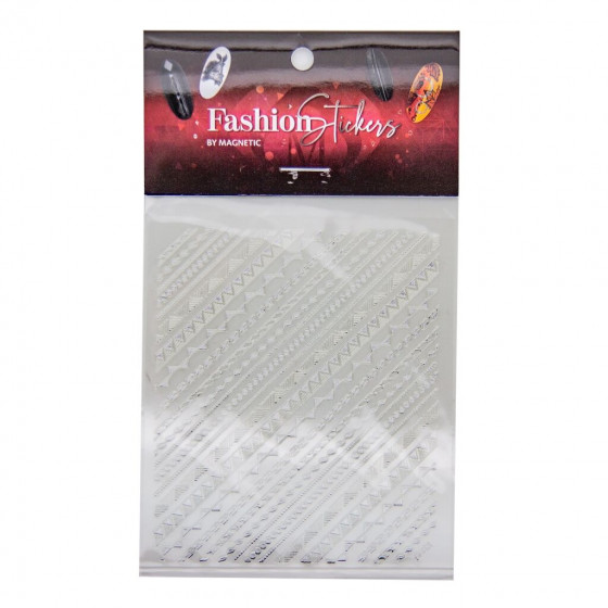 Magnetic Fashion Sticker Silver  - Graphic