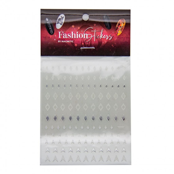 Magnetic Fashion Sticker Silver - Diamond