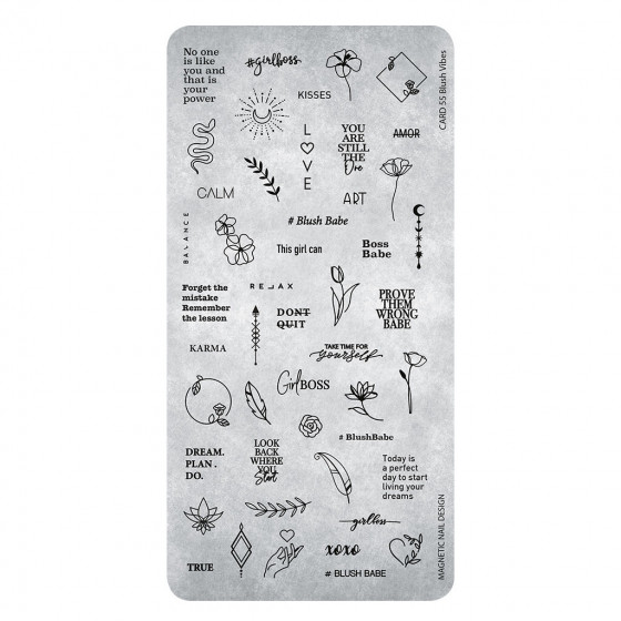Magnetic Stamping Plate 55 - Blush Vibes