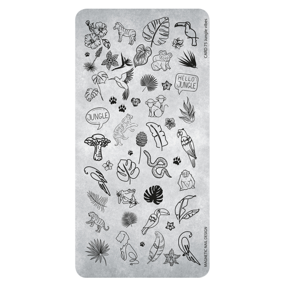 Magnetic Stamping Plate 75 - Jungle Vibes