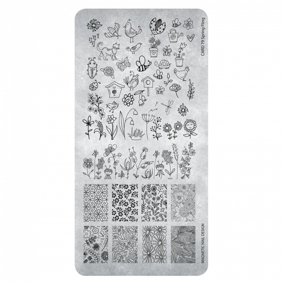Magnetic Stamping Plate 79 - Spring Fling