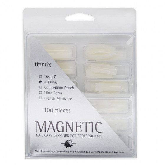 Magnetic A-Curve Tip Mix 100 pcs / 10 sizes