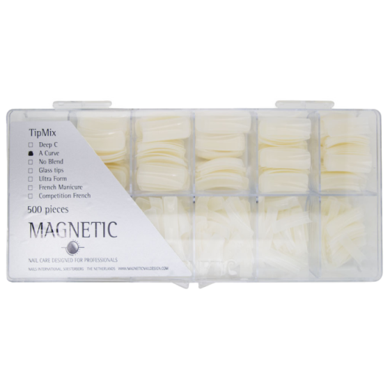 Magnetic A-Curve Tip Mix  500 pcs / 10 sizes