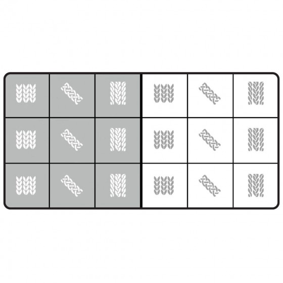 Magnetic Airnails Stencil - Knitted-Sweater