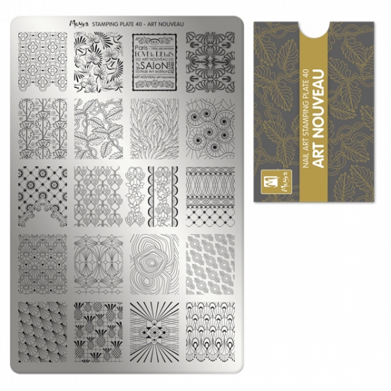 Moyra Stamping Plate 40 Art Nouveau
