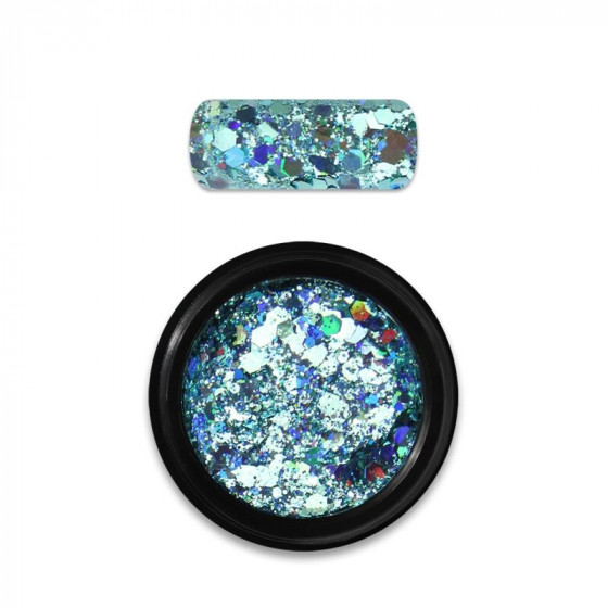 Moyra Rainbow Holo Glitter Mix Turquoise 04