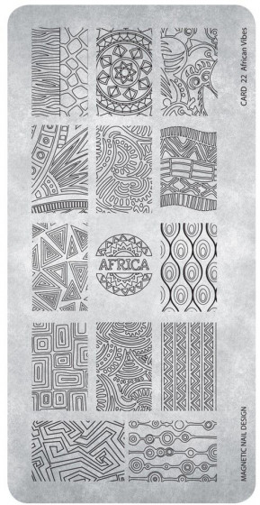Magnetic Stamping Plate 22 - African Vibes