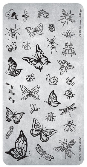 Magnetic Stamping Plate 28 - Insects & Bugs