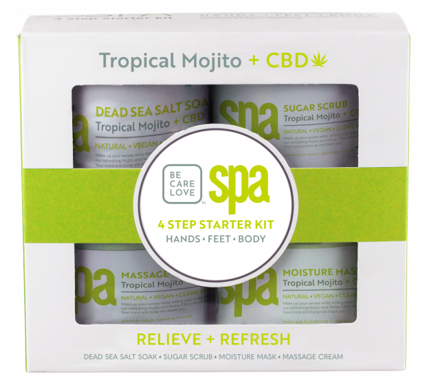 BCL SPA Starterkit - Tropical Mojito + CBD 4-step 473 ml.