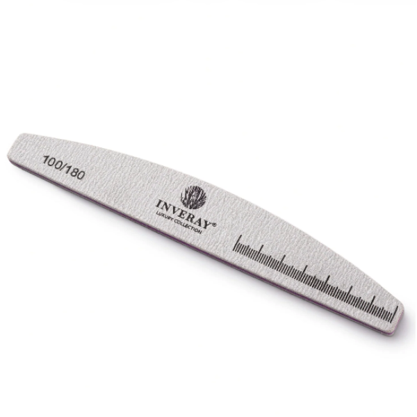 Inveray Nail File 100/180 Boomerang Special Grey - 25 stuks