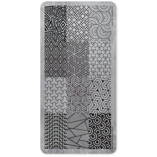 Magnetic Stamping Plate 06 - Geometic 