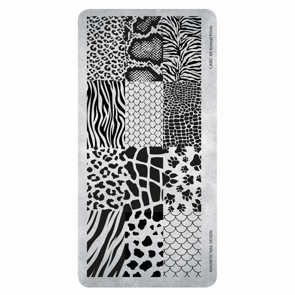 Magnetic Stamping Plate 69 - Animal Prints