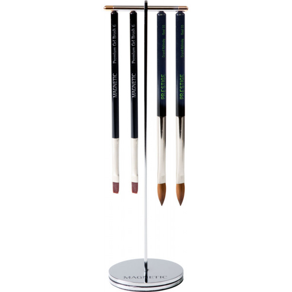 Magnetic Click-On Brush stand Silver