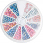 Magnetic Strass Wheel Frosted Rhinestones Pink&Blue 270 pcs 