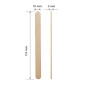 Staleks Pro Wooden Wax Applicator Stick 100 pcs