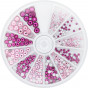 Magnetic Strass Wheel Light Pink&Fuchsia 270 pcs 