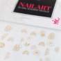 NIC Nailart Sticker Flowers - Wit