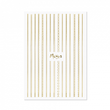 Moyra Nailart CHAIN Gold nr. 01