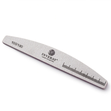 Inveray Nail File 100/180 Boomerang Special Grey - 25 stuks