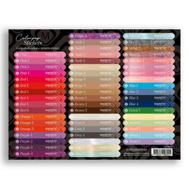 Colorpop Stickervel Gelpolish - 600009 t/m 600063 