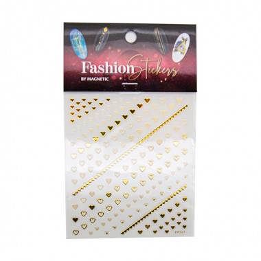 Magnetic Fashion Sticker Gold - Hearts