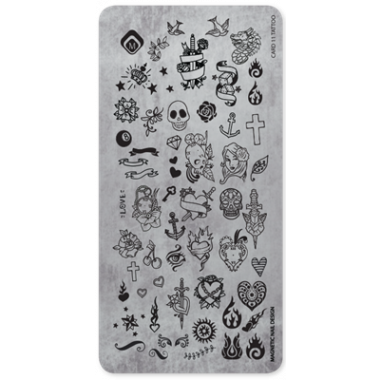 Magnetic Stamping Plate 11 - Tattoo 