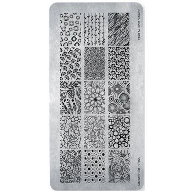 Magnetic Stamping Plate 14 - Hippie Summer 