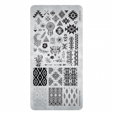 Magnetic Stamping Plate 63 - Boho