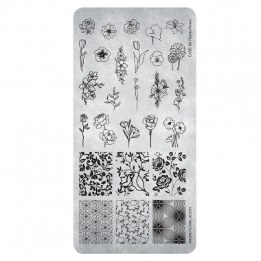 Magnetic Stamping Plate 66 - Flower Power