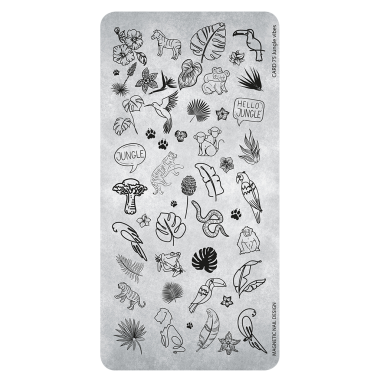 Magnetic Stamping Plate 75 - Jungle Vibes