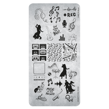 Magnetic Stamping Plate 76 - Music