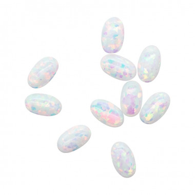 Magnetic Cabuchon White Opal