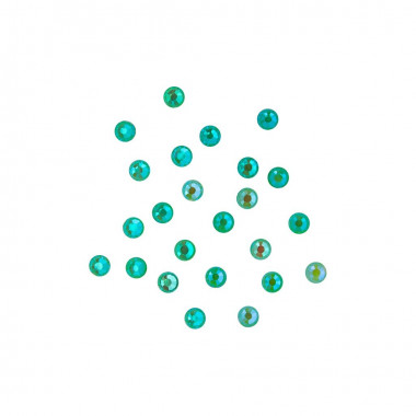 Magnetic Rhinestones Neon Green 20 pcs - Maat M