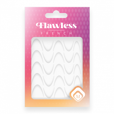 Magnetic Flawless French Sticker White