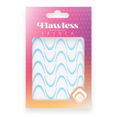 Magnetic Flawless French Sticker Blue