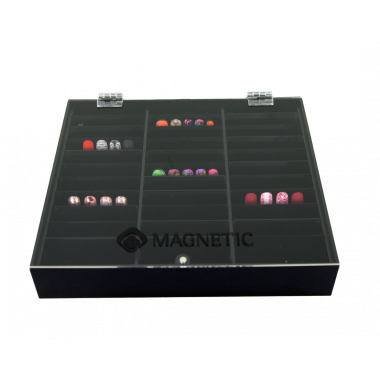 Magnetic Nailart Display Box Black