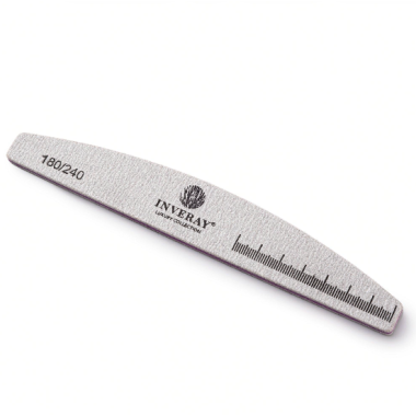Inveray Nail File 180/240 Boomerang Special Grey - 25 stuks