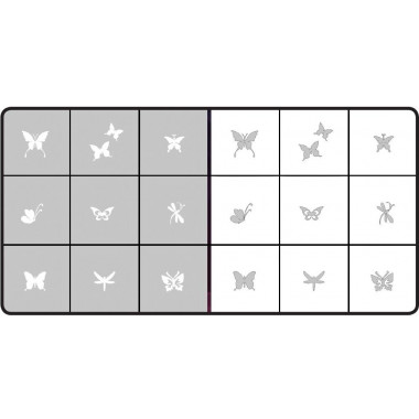 Magnetic Airnails Masking - Butterfly Collection