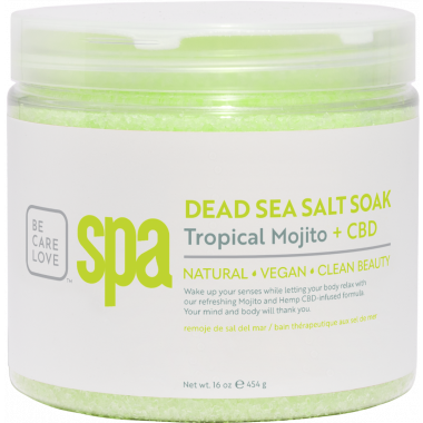 BCL SPA Dead Sea Salt Soak -Tropical Mojito + CBD 473 ml.
