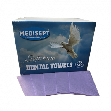 Medisept Dental Towels Soft Tone - Paars 125 stuks