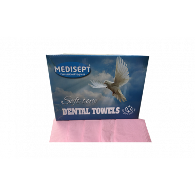 Medisept Dental Towels Soft Tone - Roze 125 stuks