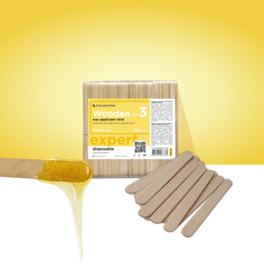 Staleks Pro Wooden Wax Applicator Stick 100 pcs