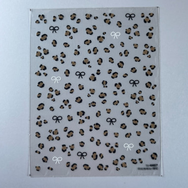 NIC Nailart Sticker Panter - Bruin