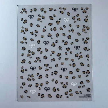 NIC Nailart Sticker Panter - Bruin