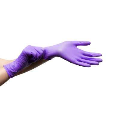 Abena Handschoenen Nitril Paars - Maat S