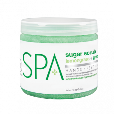 BCL SPA Sugar Scrub - Lemongrass + Green Tea 454 gr.