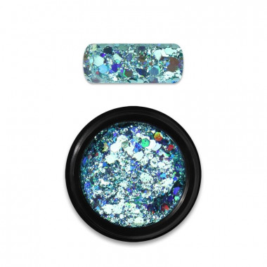 Moyra Rainbow Holo Glitter Mix Turquoise 04