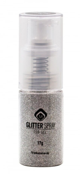 Magnetic Glitterspray - Steel Silver